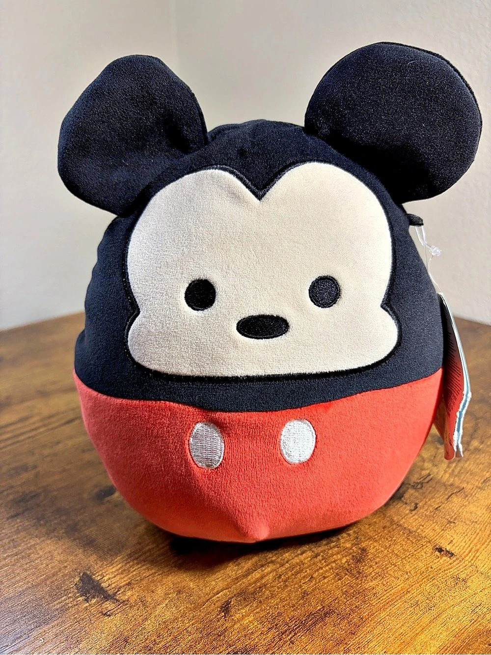 Disney Mickey Mouse Squishmallows Plush Toy in Red & Black NWT